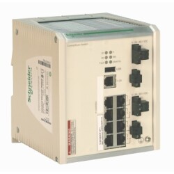 TCSESM083F23F1 - Ethernet Tcp/Ip Uzatmalı Yönetilebilir Switch - Connexium - Bakır İçin 8 Port - 1