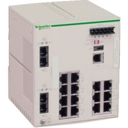 TCSESM163F2CU0 - Ethernet Tcp/Ip Yönetilebilir Switch - Connexium - 14Tx/2Fx - Çoklu Mod - 1