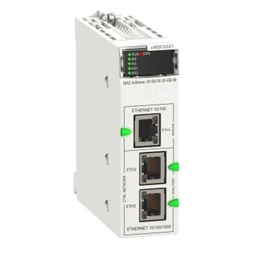 BMENOC0321 - İletişim modülü, Modicon M580, Ethernet 3 alt ağları, IP Yönlendirme işlevi - 1